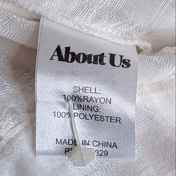 About Us Beachy Resort Summer Ruffled Dainty Feminine Open Back Crop Top - Picture 10 of 12